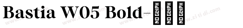 Bastia W05 Bold字体转换